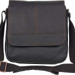 Kenneth Cole REACTION Manhattan Messenger Shoulder Satchel Bag Colombian Leather Laptop Computer & Tablet Travel Briefcase, Brown